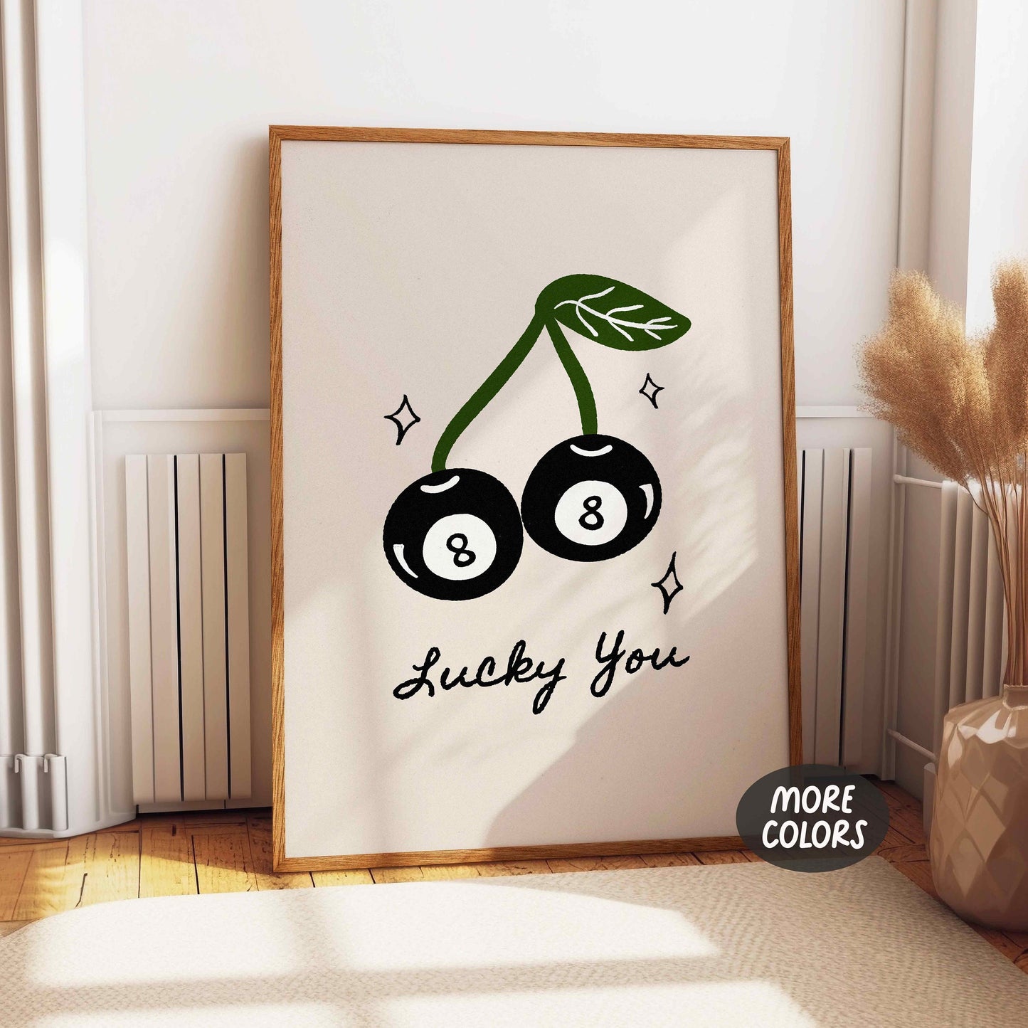 Lucky 8 Ball Cherries Print