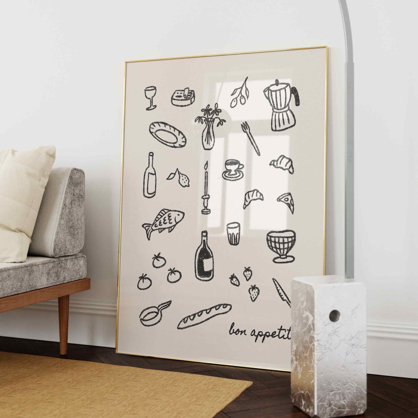 Bon Appetit Dinner Party Print