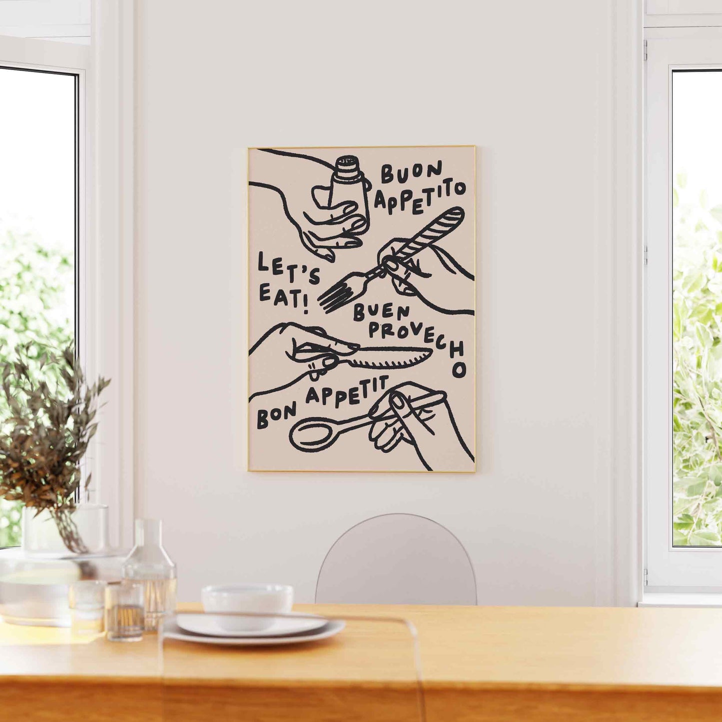 Buon Appetito Let's Eat Print