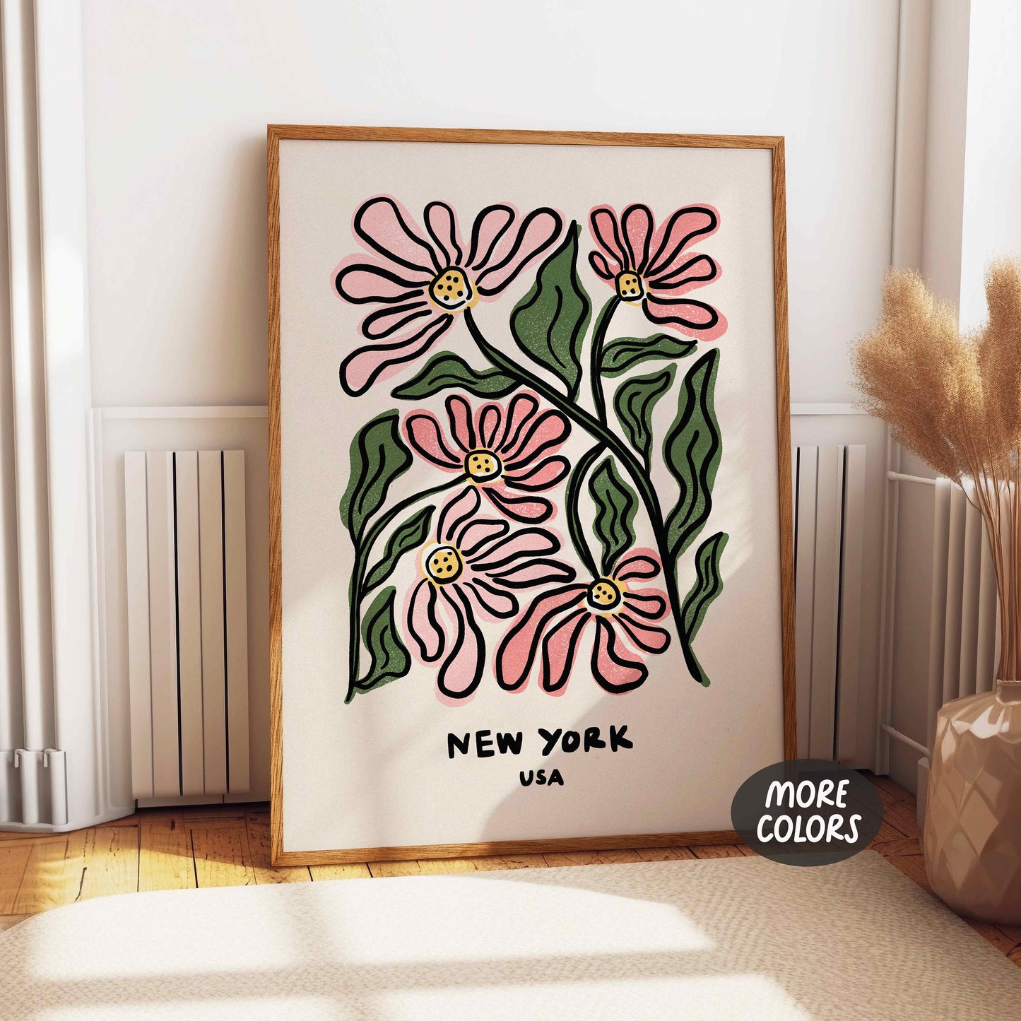 New York Flower Market Print