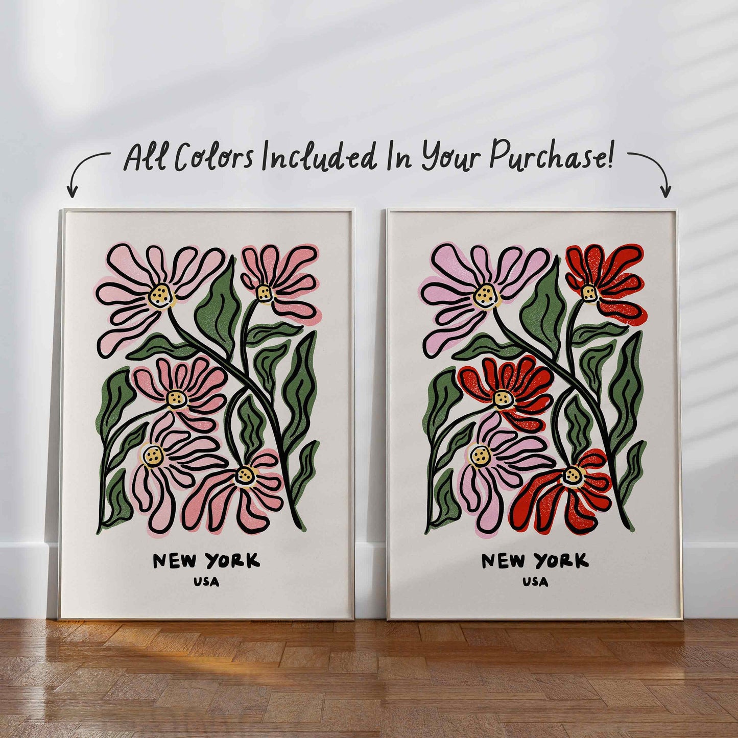 New York Flower Market Print