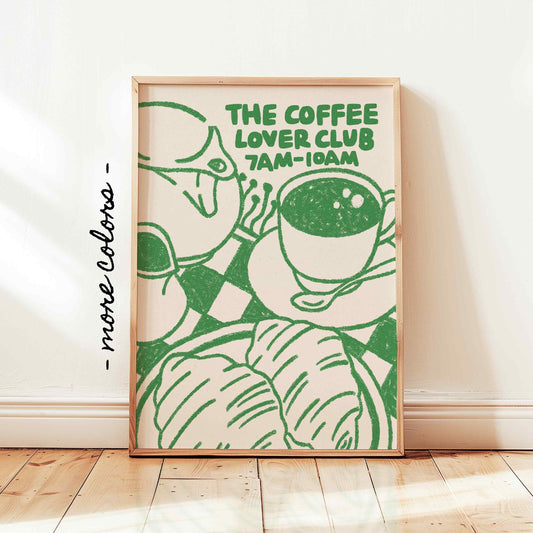 Coffee Lover Club Print