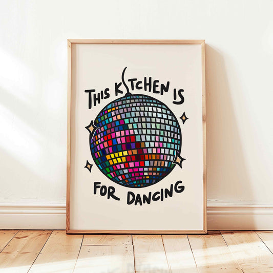 Kitchen Disco Ball Print