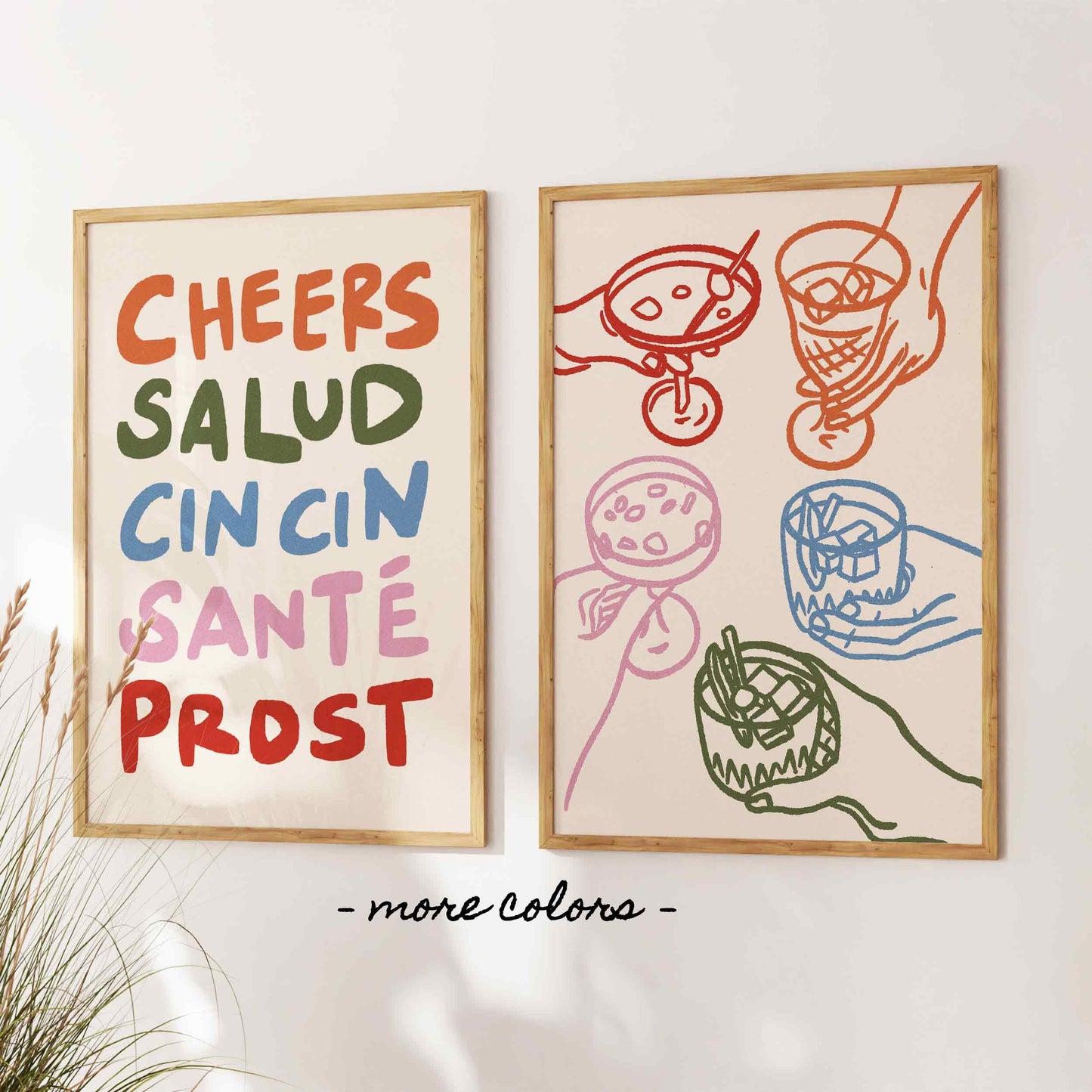 Cheers Print Set of 2