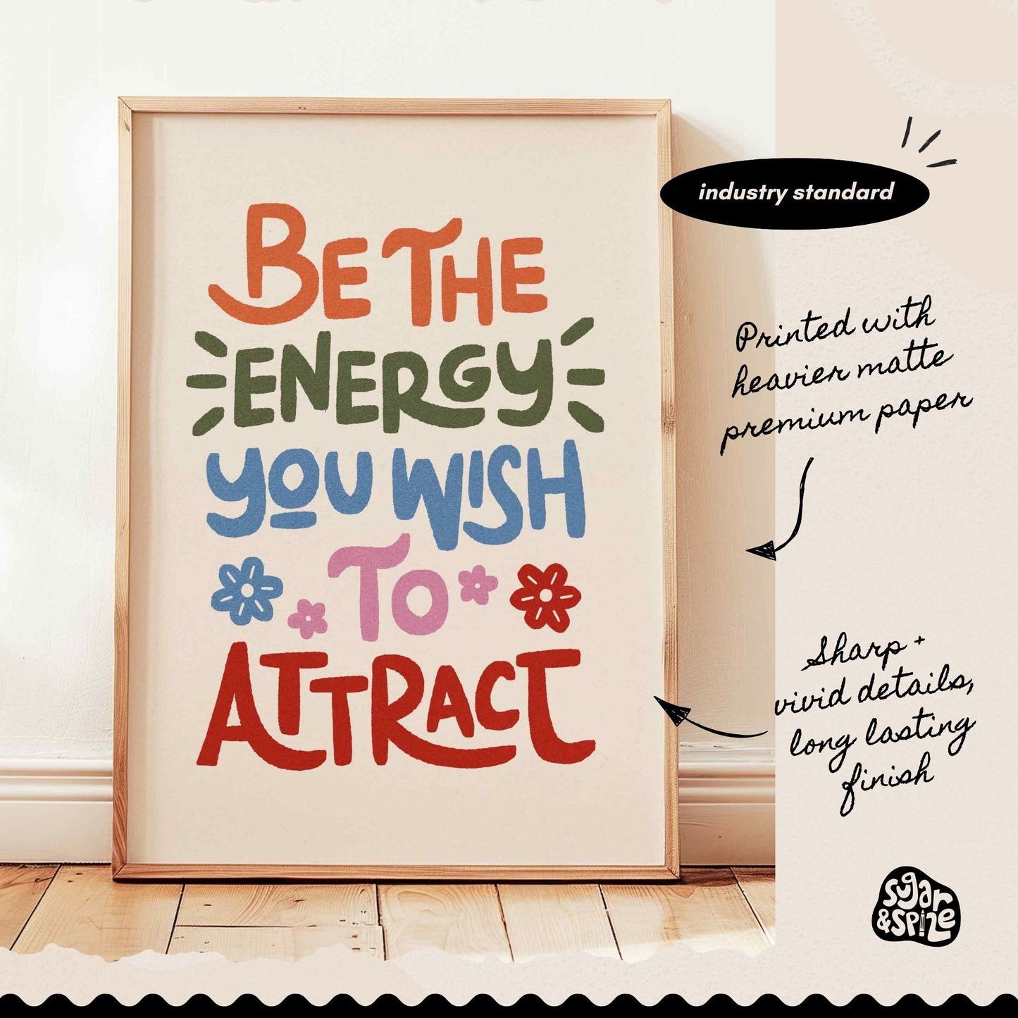 Be The Energy You Wish To Attract Print