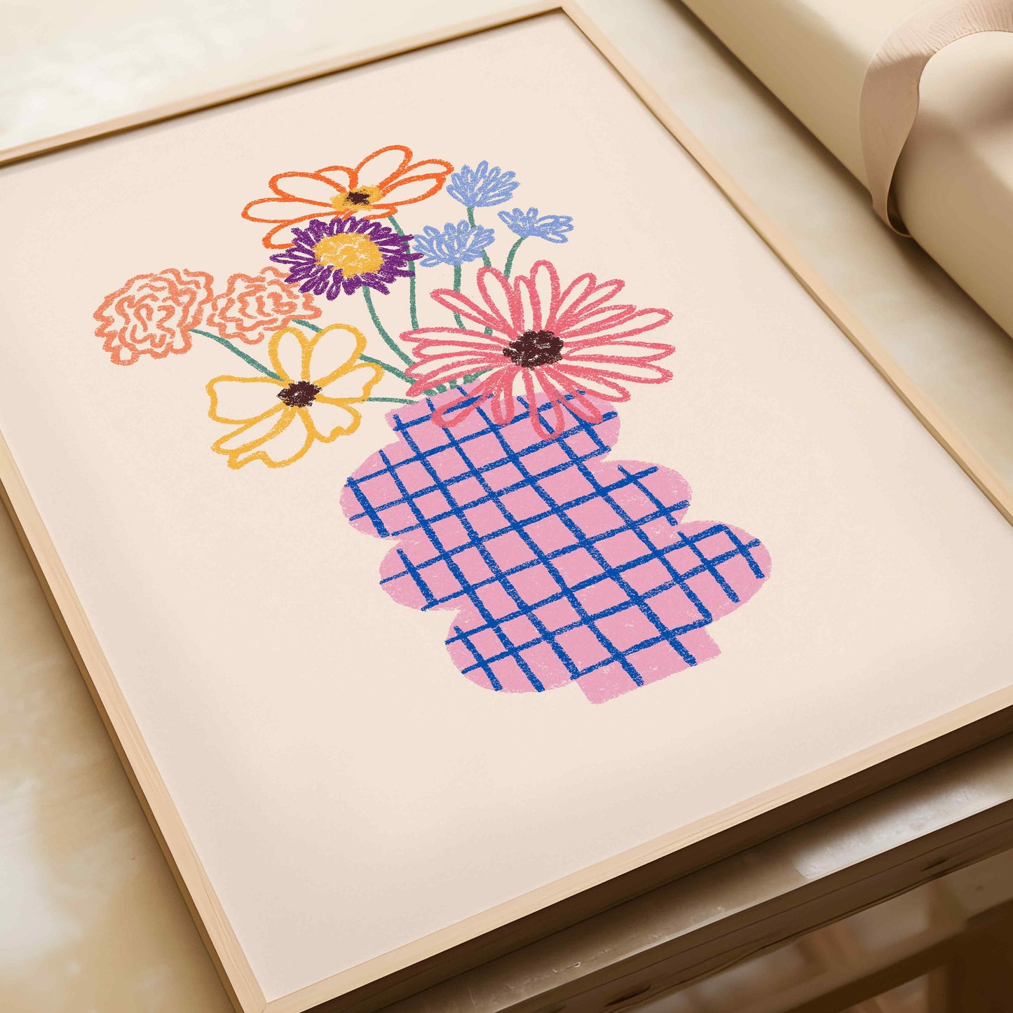 Flower Vase Print Set of 3