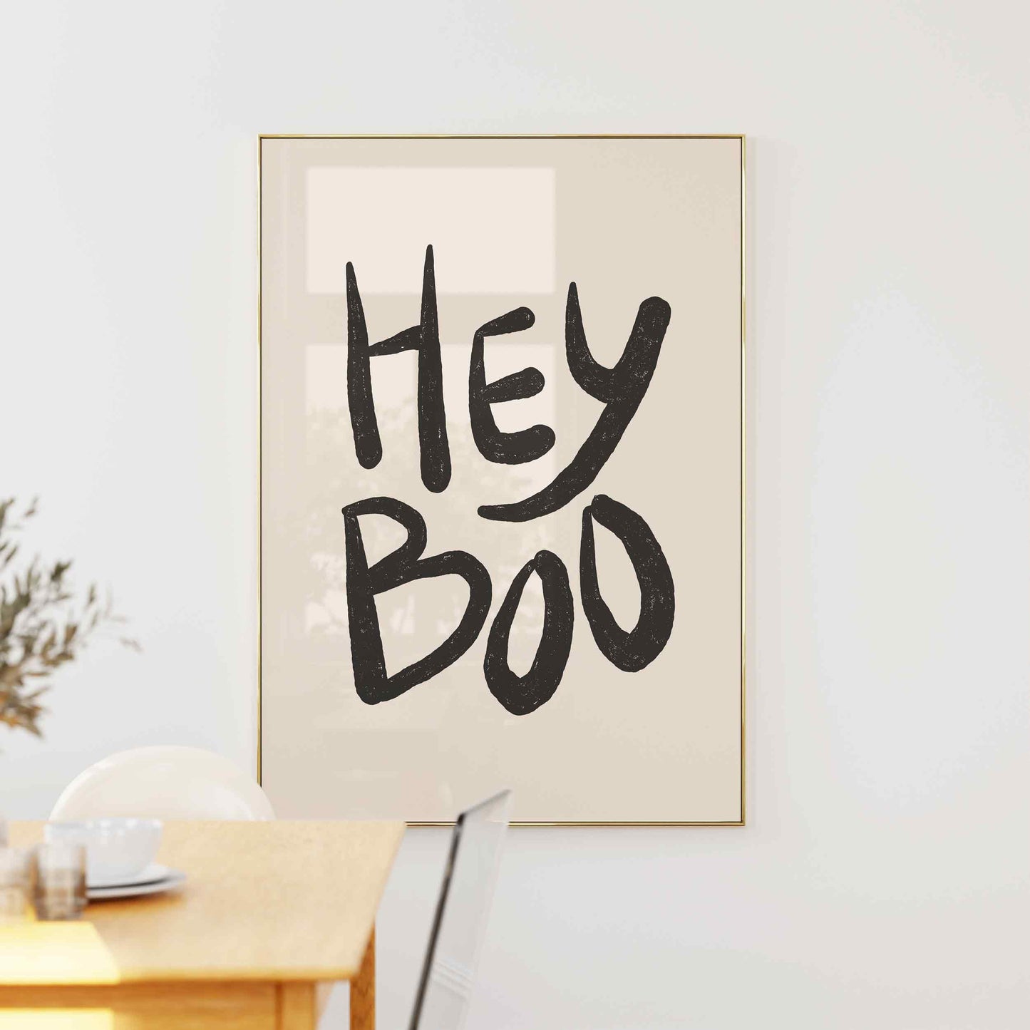 Hey Boo Halloween Print