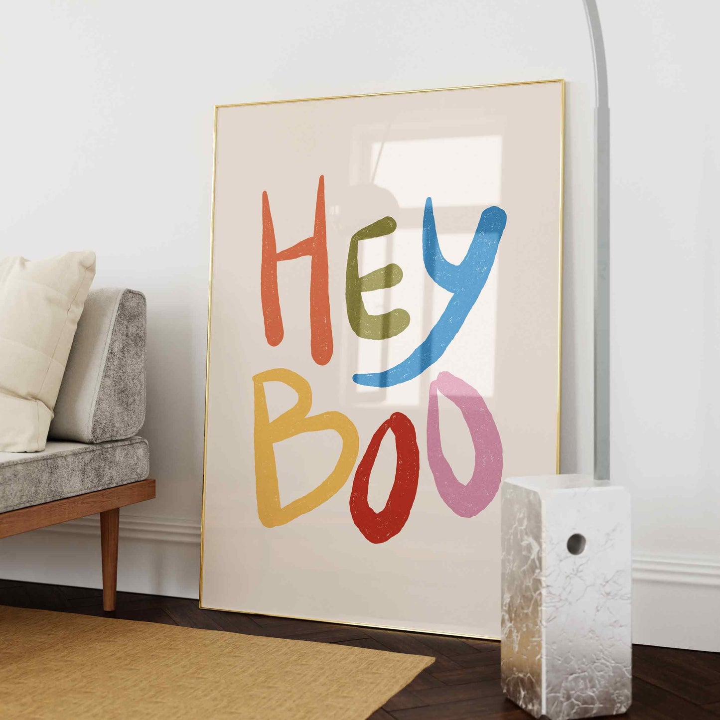 Hey Boo Halloween Print