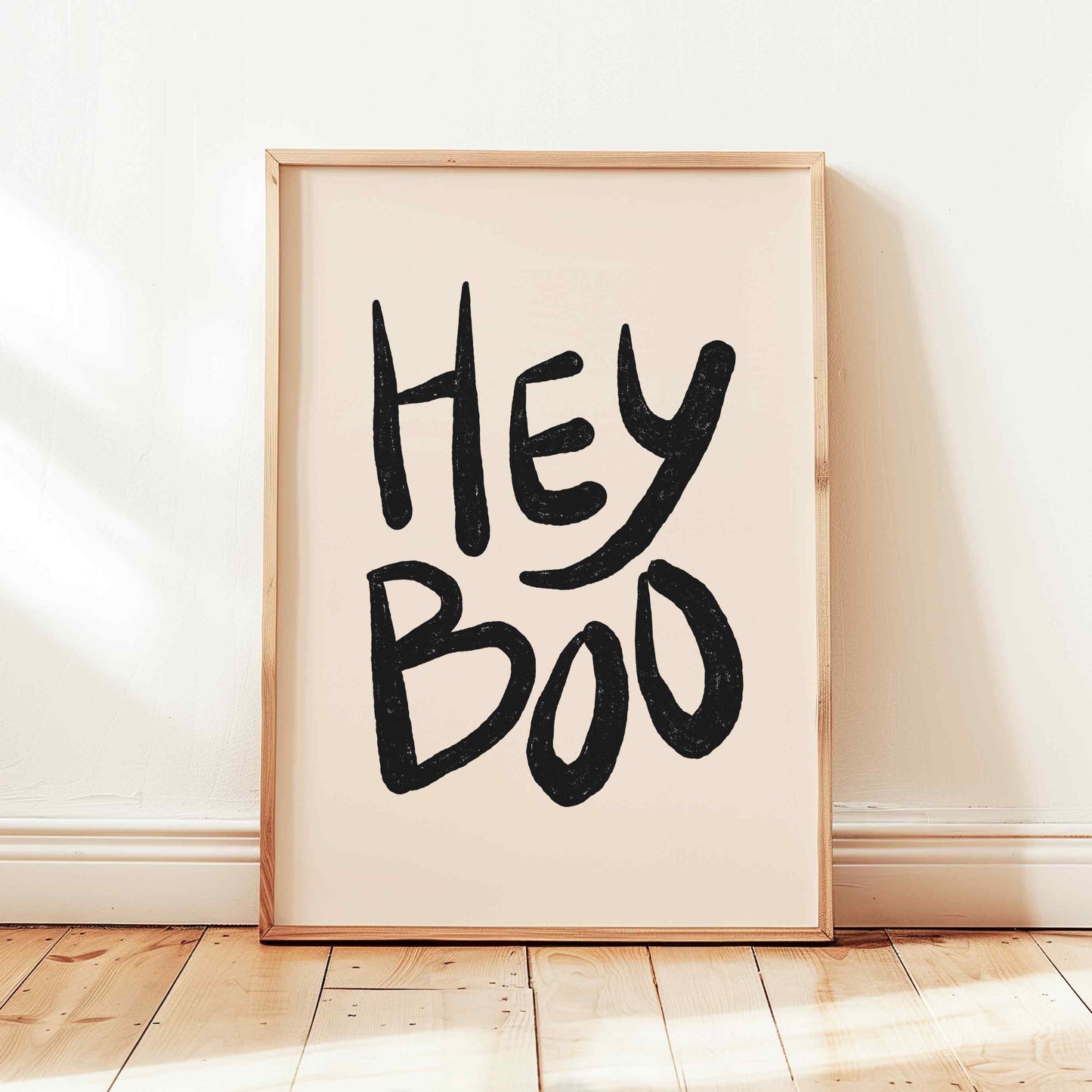 Hey Boo Halloween Print