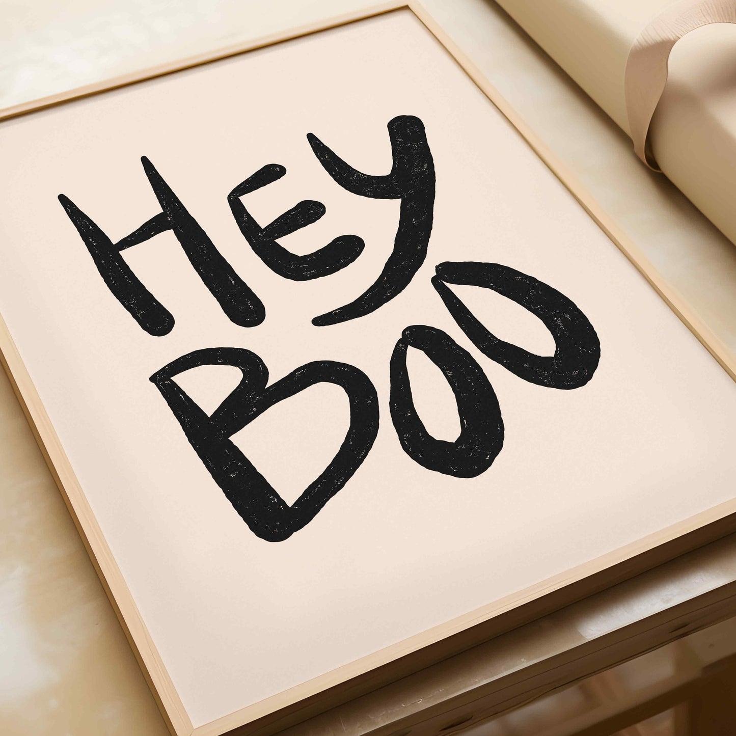 Hey Boo Halloween Print