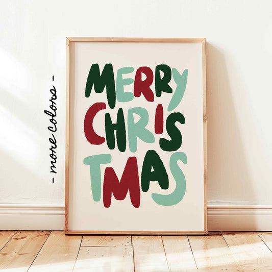 Merry Christmas Classic Print