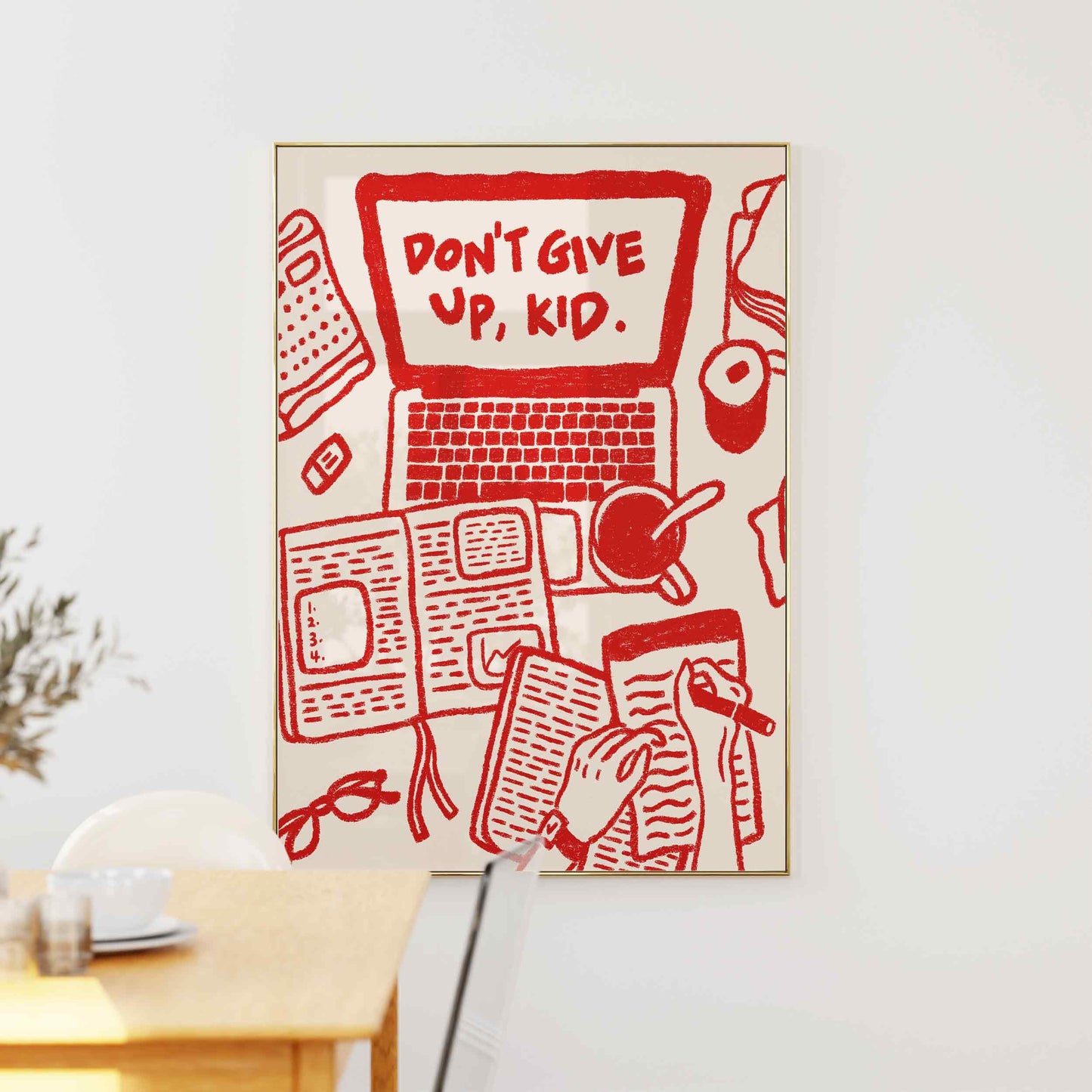 Don't Give Up Kid Print