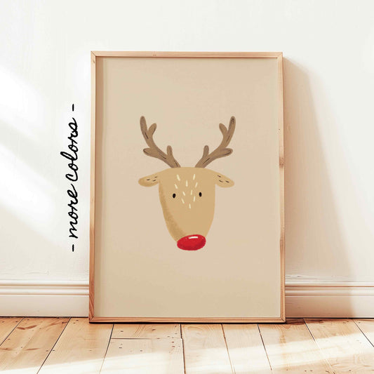 Rudolph The Reindeer Print