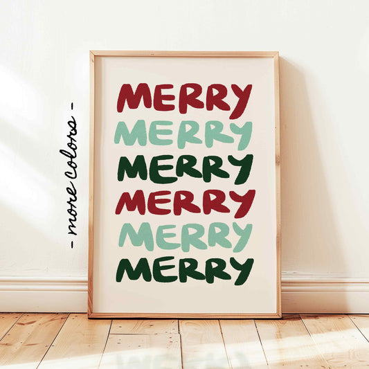 Merry Merry Quote Print