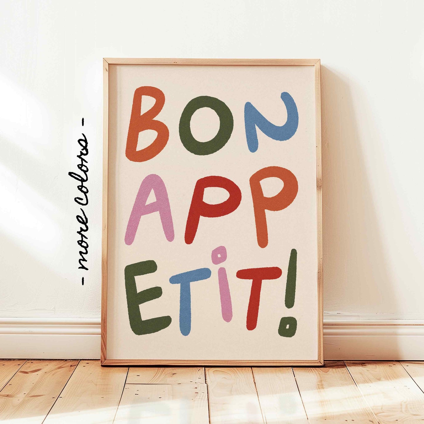 Bon Appetit Colorful Print