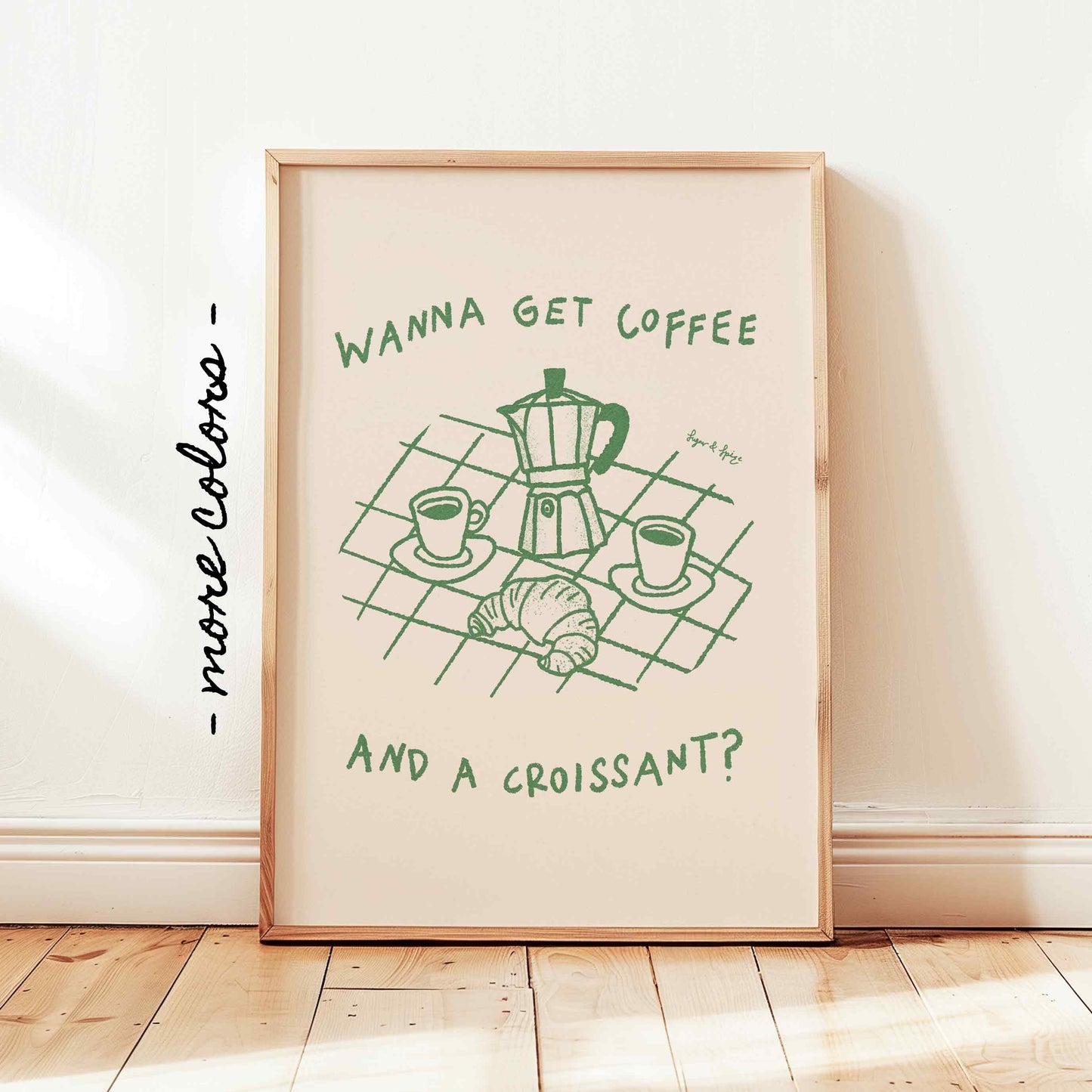 Coffee Croissant Print