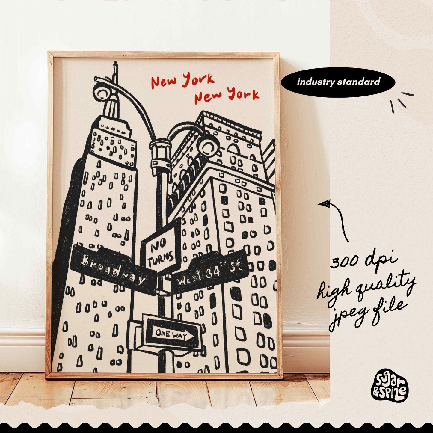 New York City Vintage Print