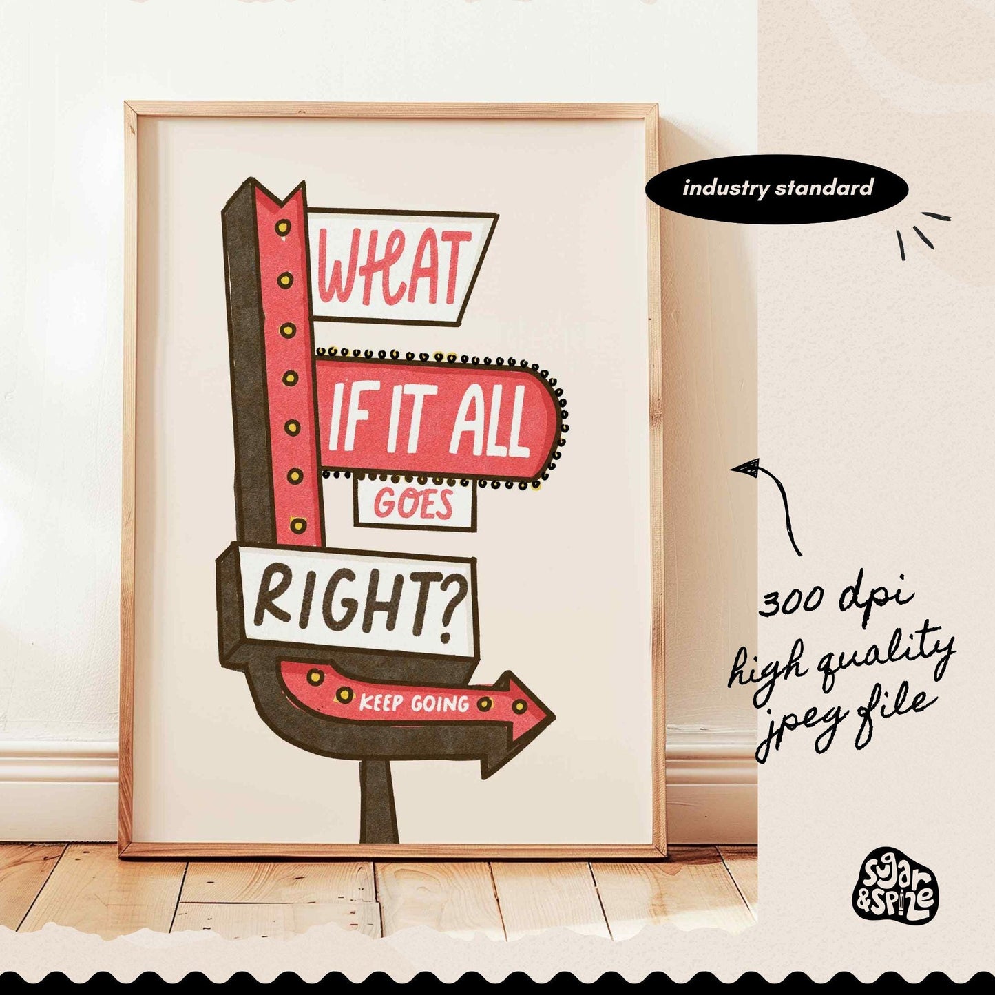 What If It All Goes Right Print