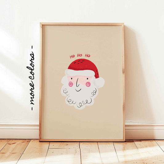 Santa Claus Ho Ho Ho Print