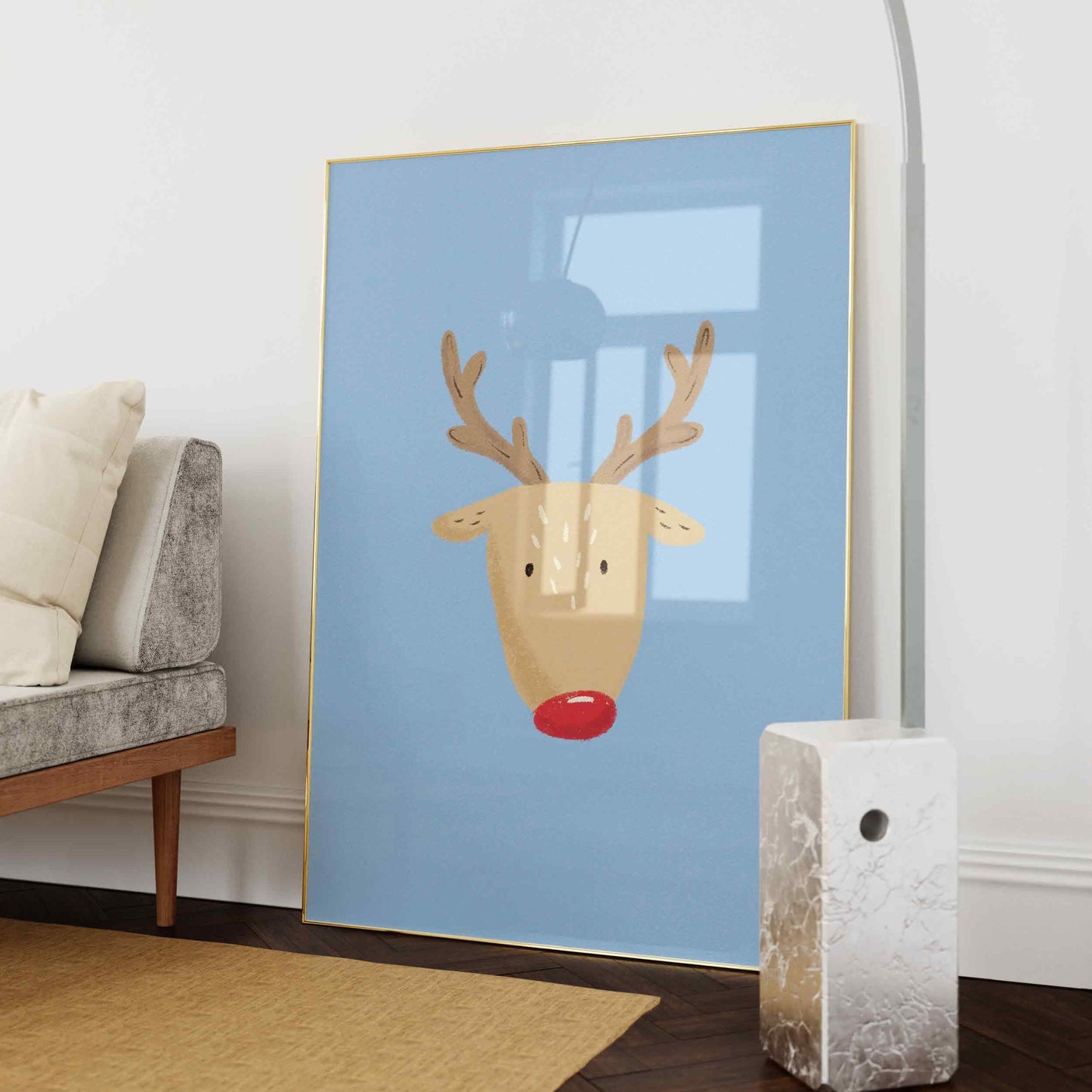 Rudolph The Reindeer Print