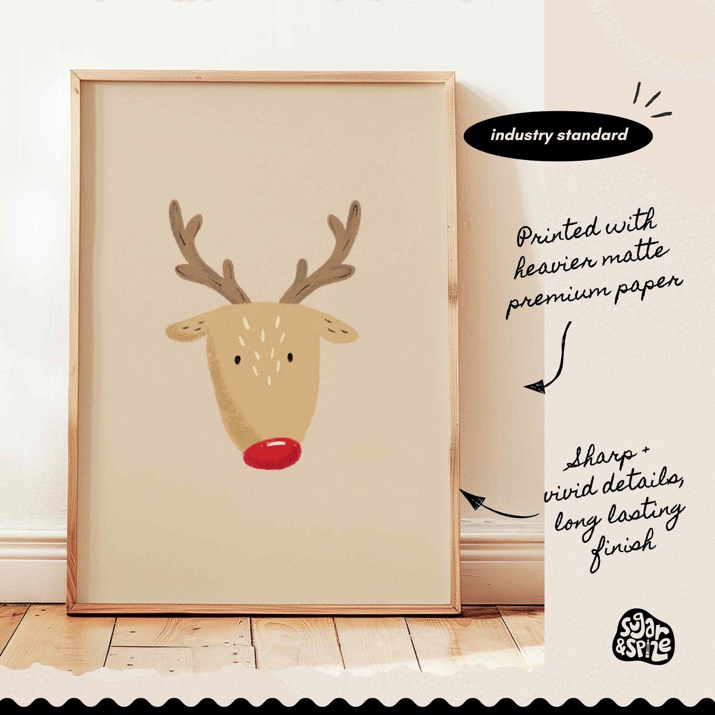 Rudolph The Reindeer Print