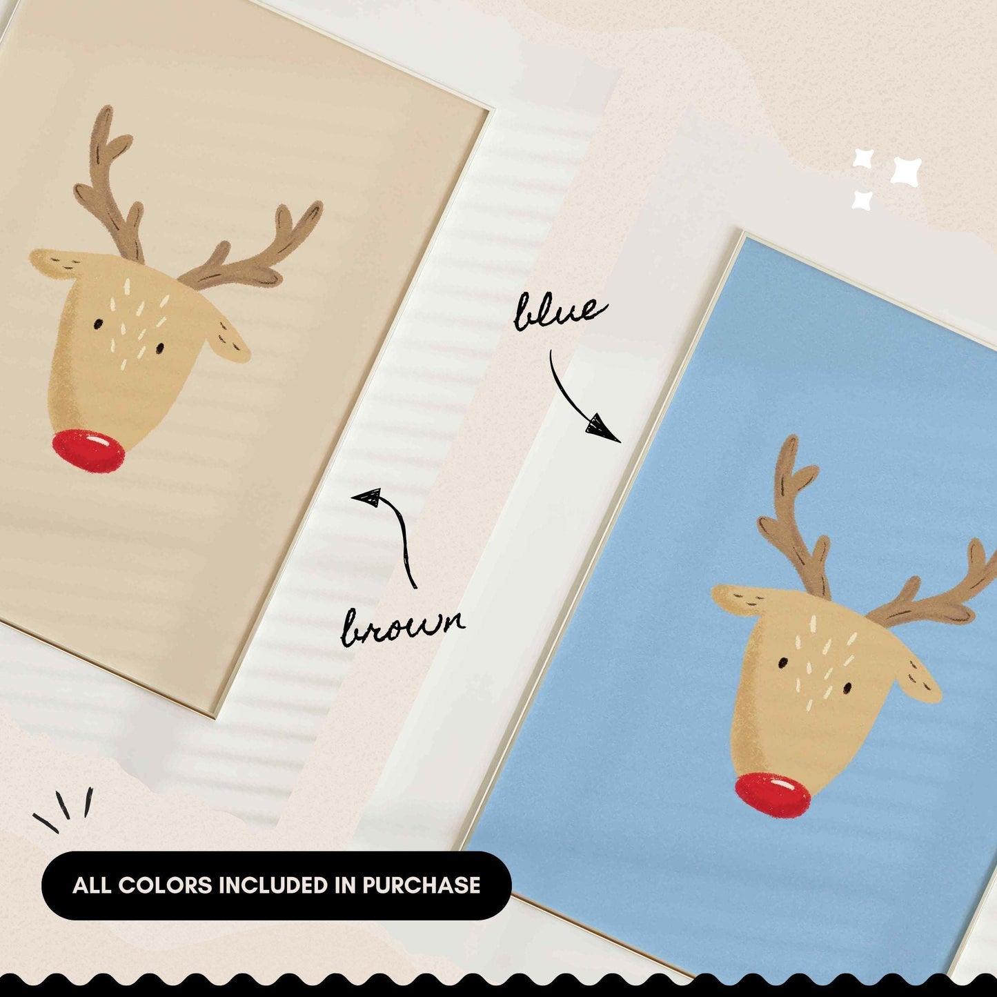 Rudolph The Reindeer Print