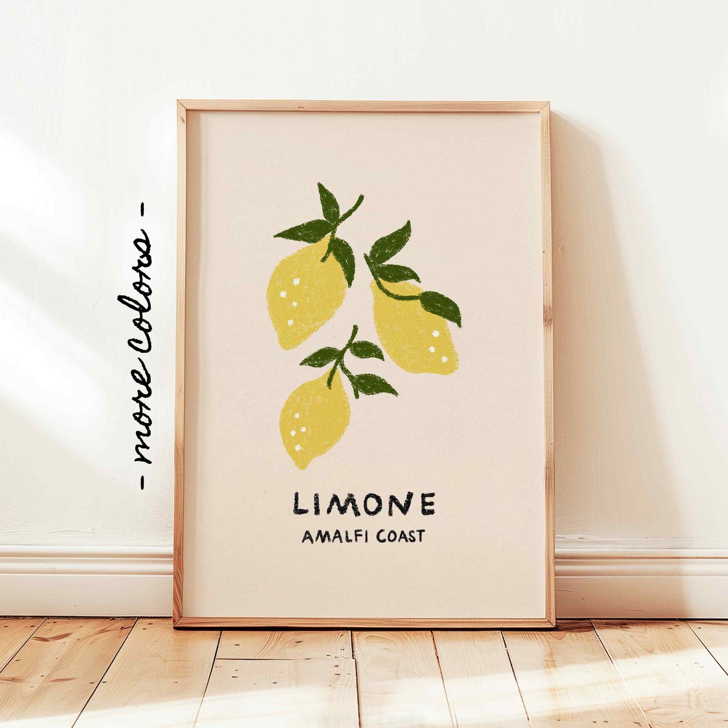 Limone Lemon Fruit Market Print