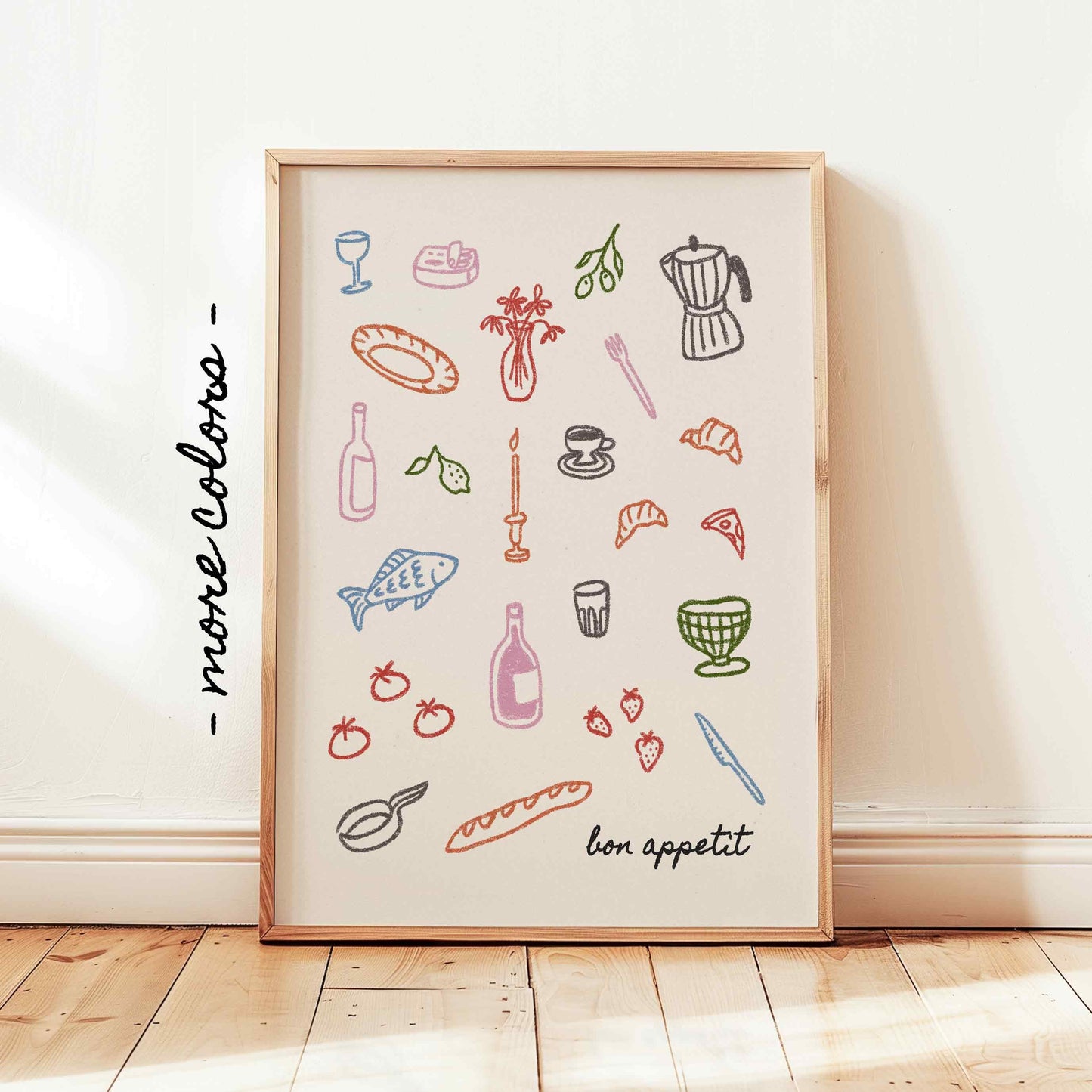 Bon Appetit Dinner Party Print