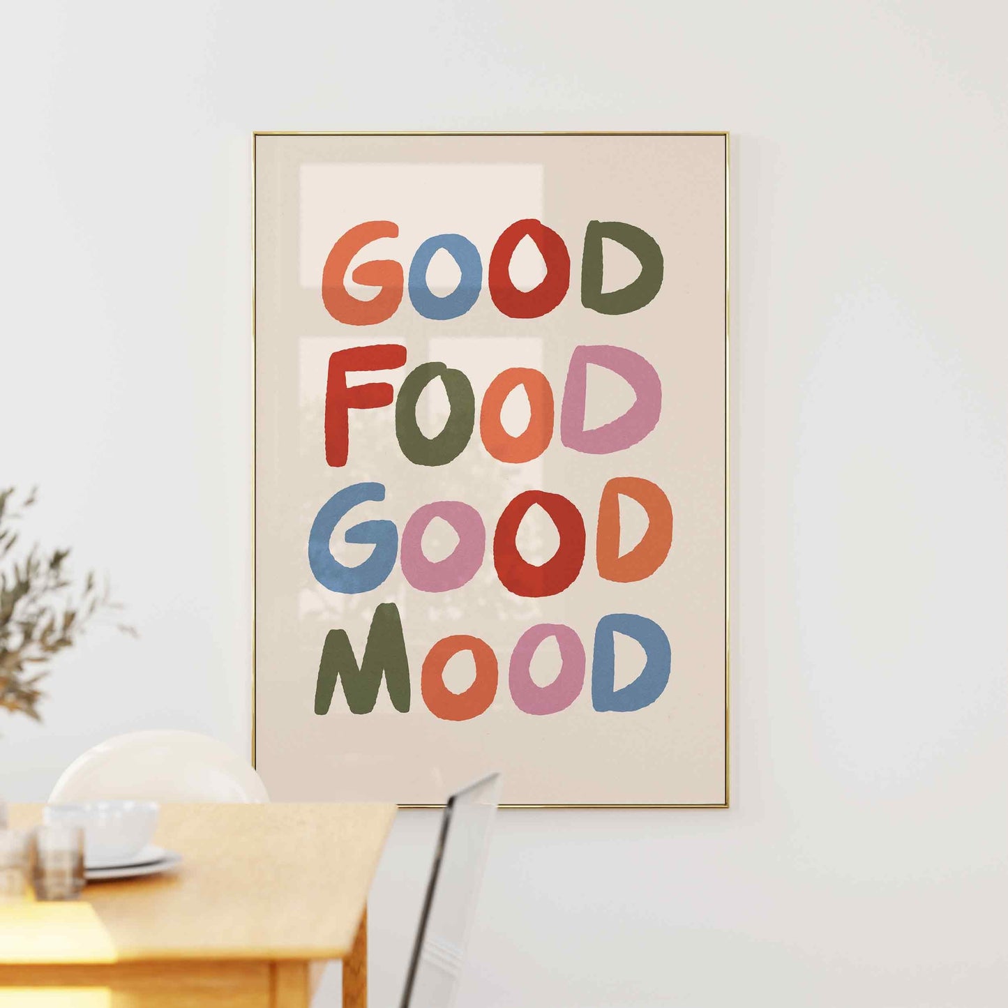 Good Food Good Mood Print