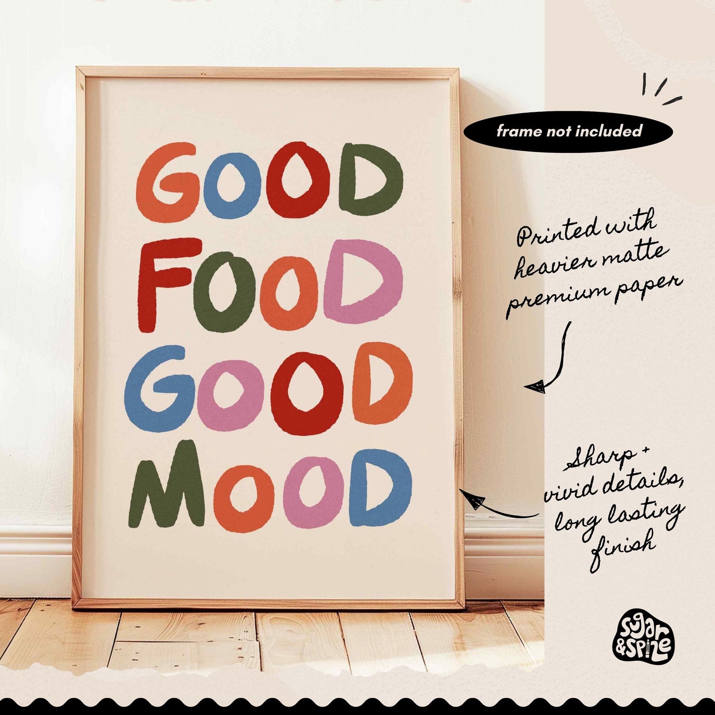 Good Food Good Mood Print