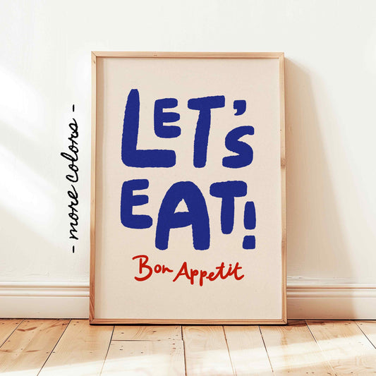 Let's Eat Bon Appetit Print