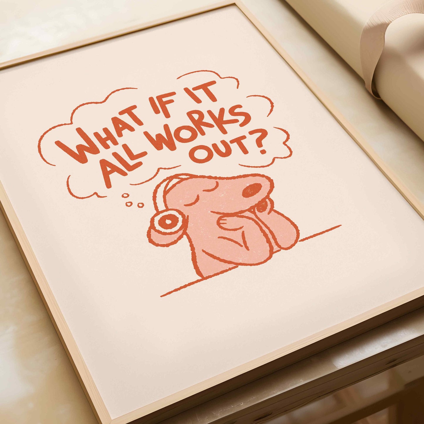 What If It All Works Out Dog Print