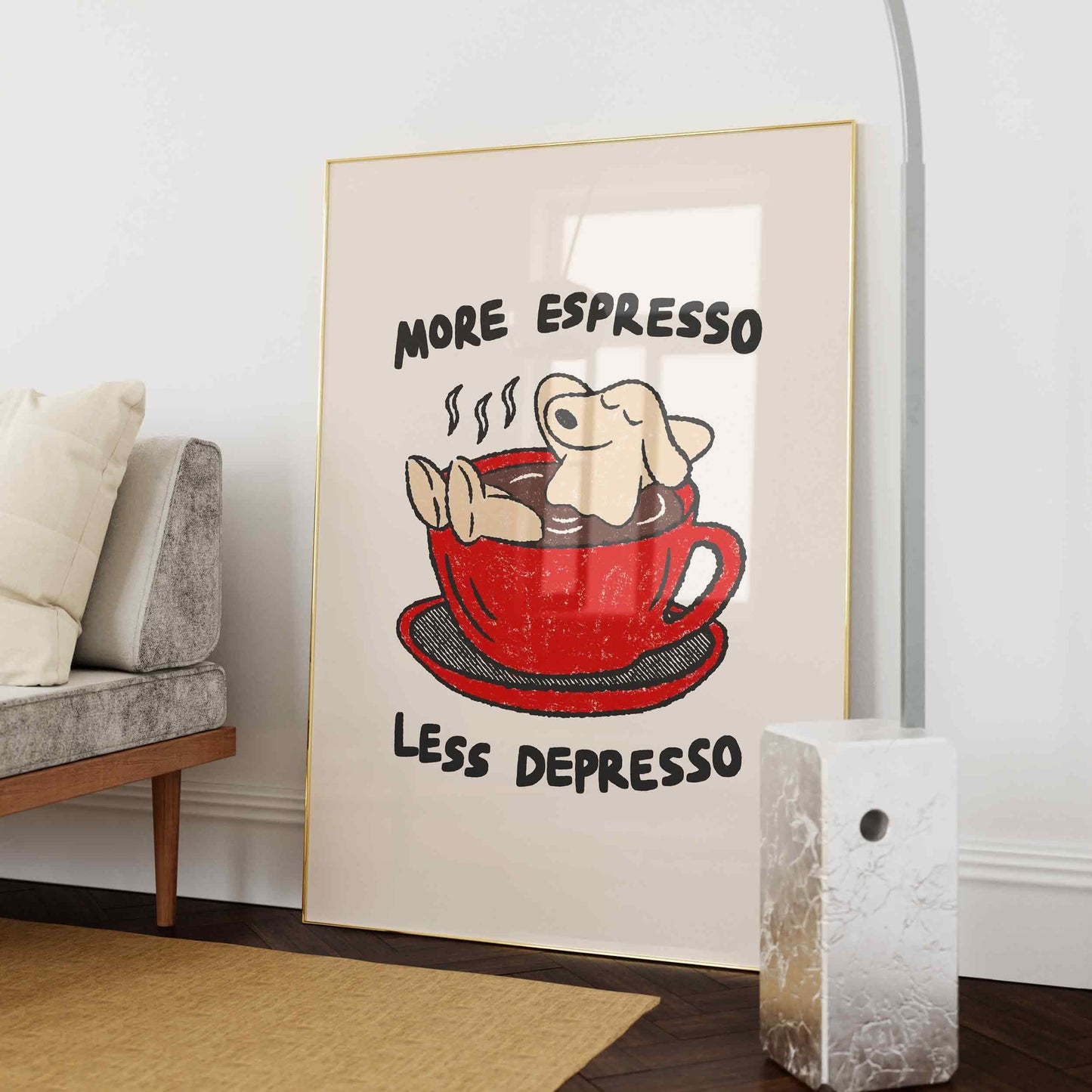 More Espresso Less Depresso Print