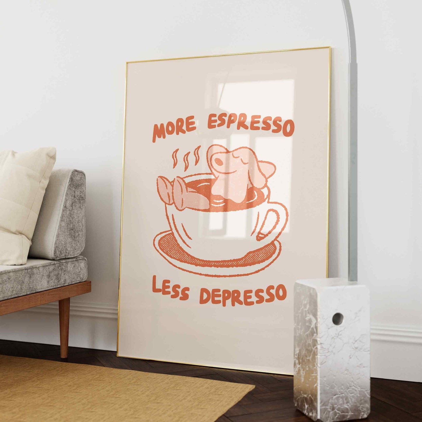 More Espresso Less Depresso Print