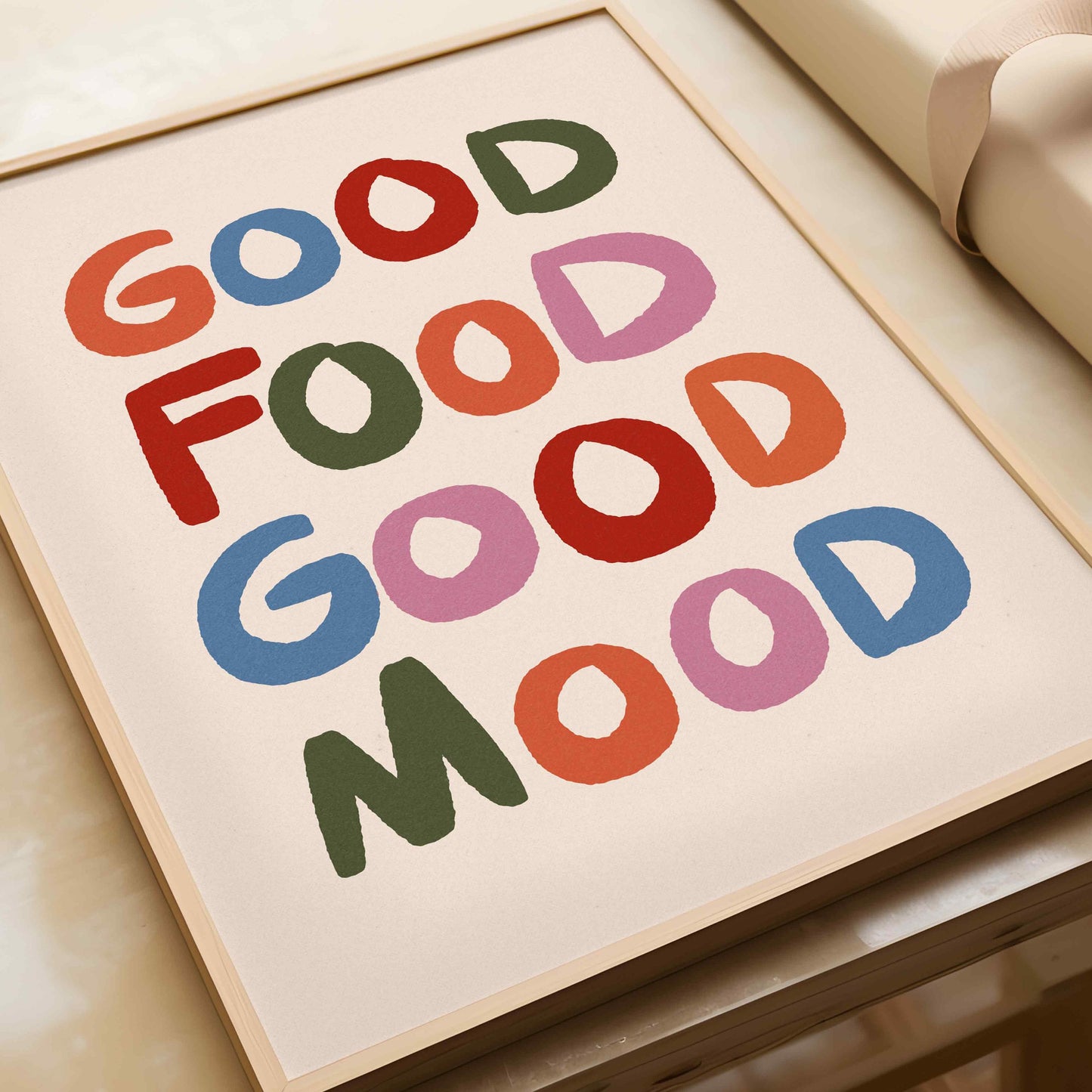 Good Food Good Mood Print