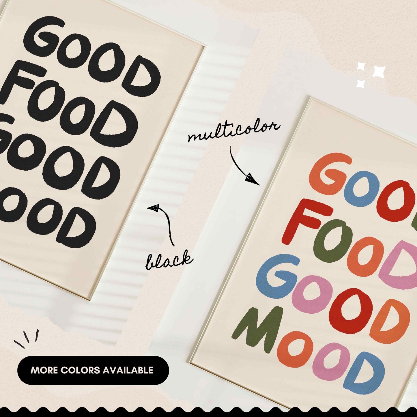 Good Food Good Mood Print