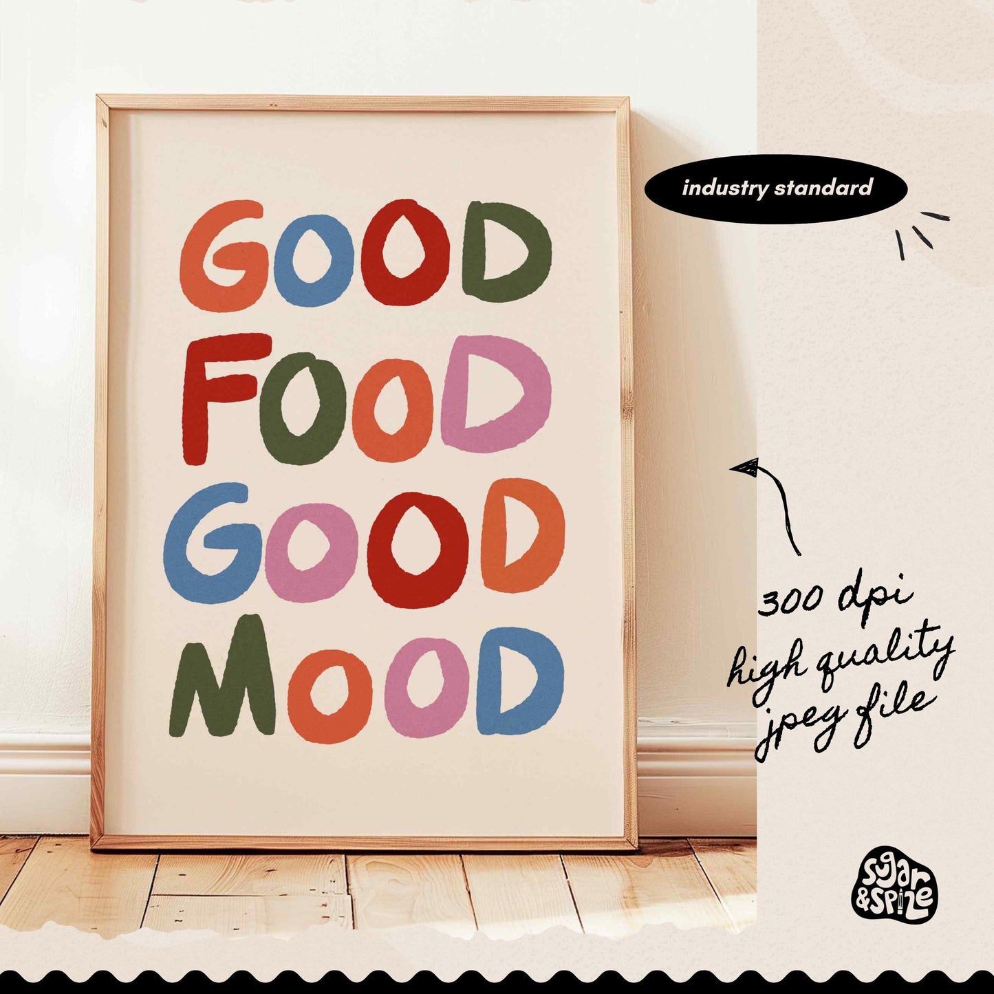 Good Food Good Mood Print