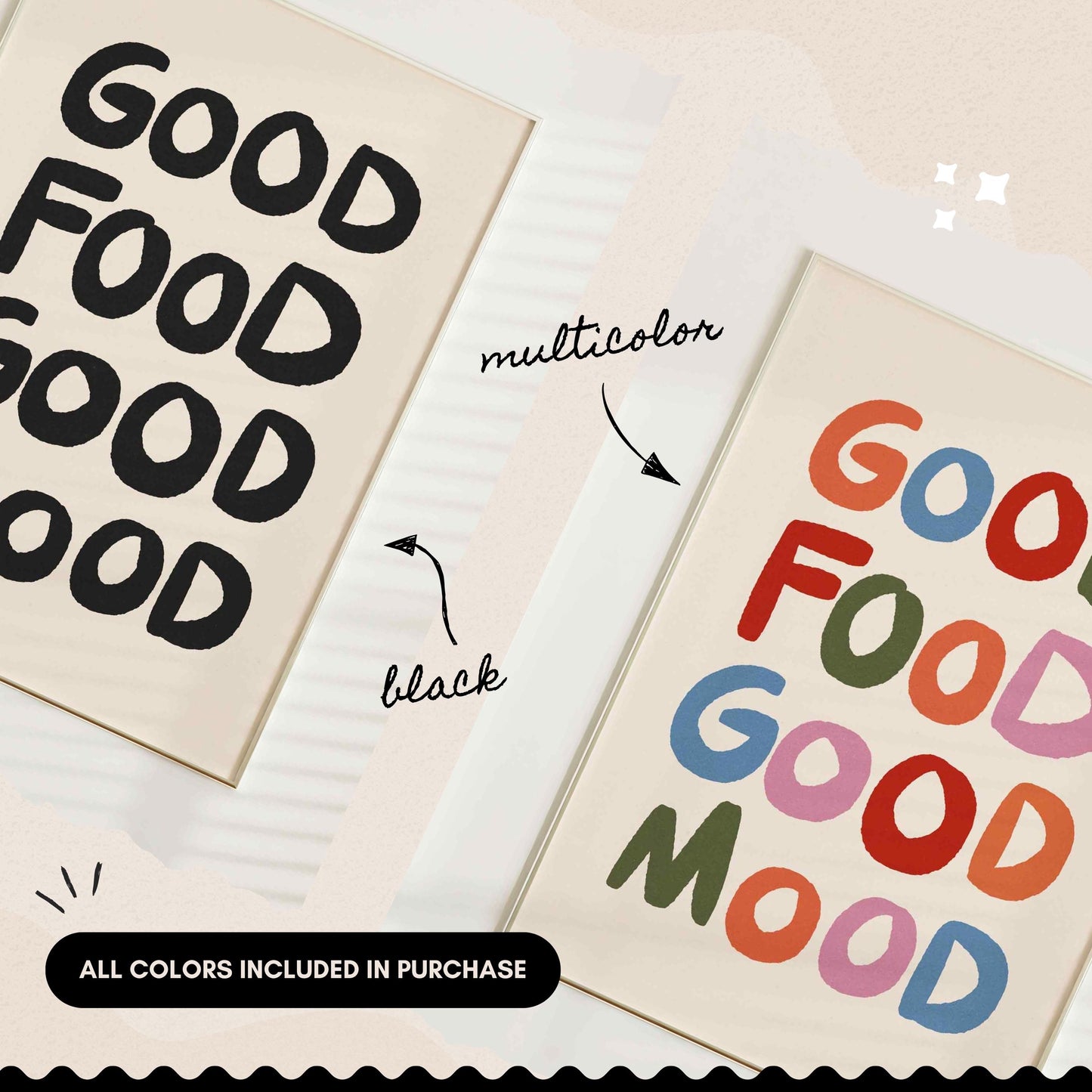 Good Food Good Mood Print