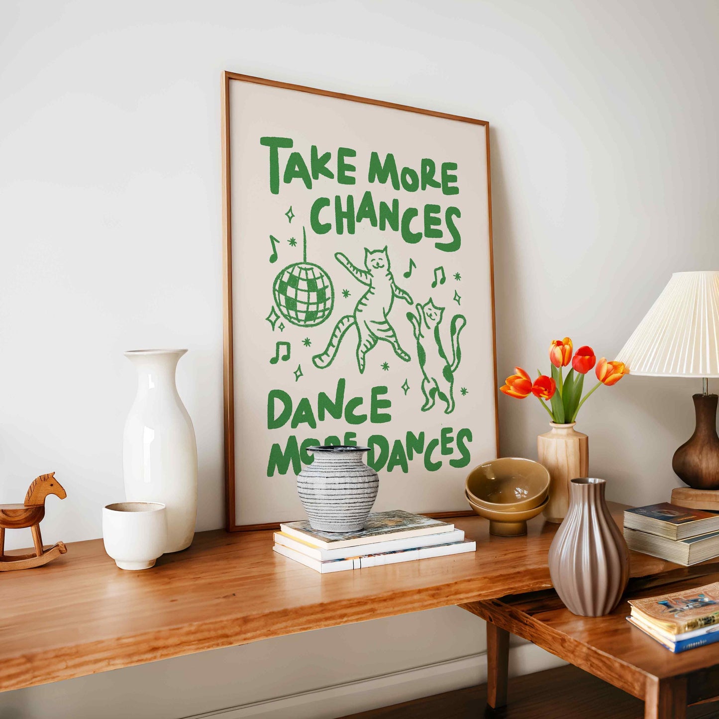 Take More Chances Cats Print
