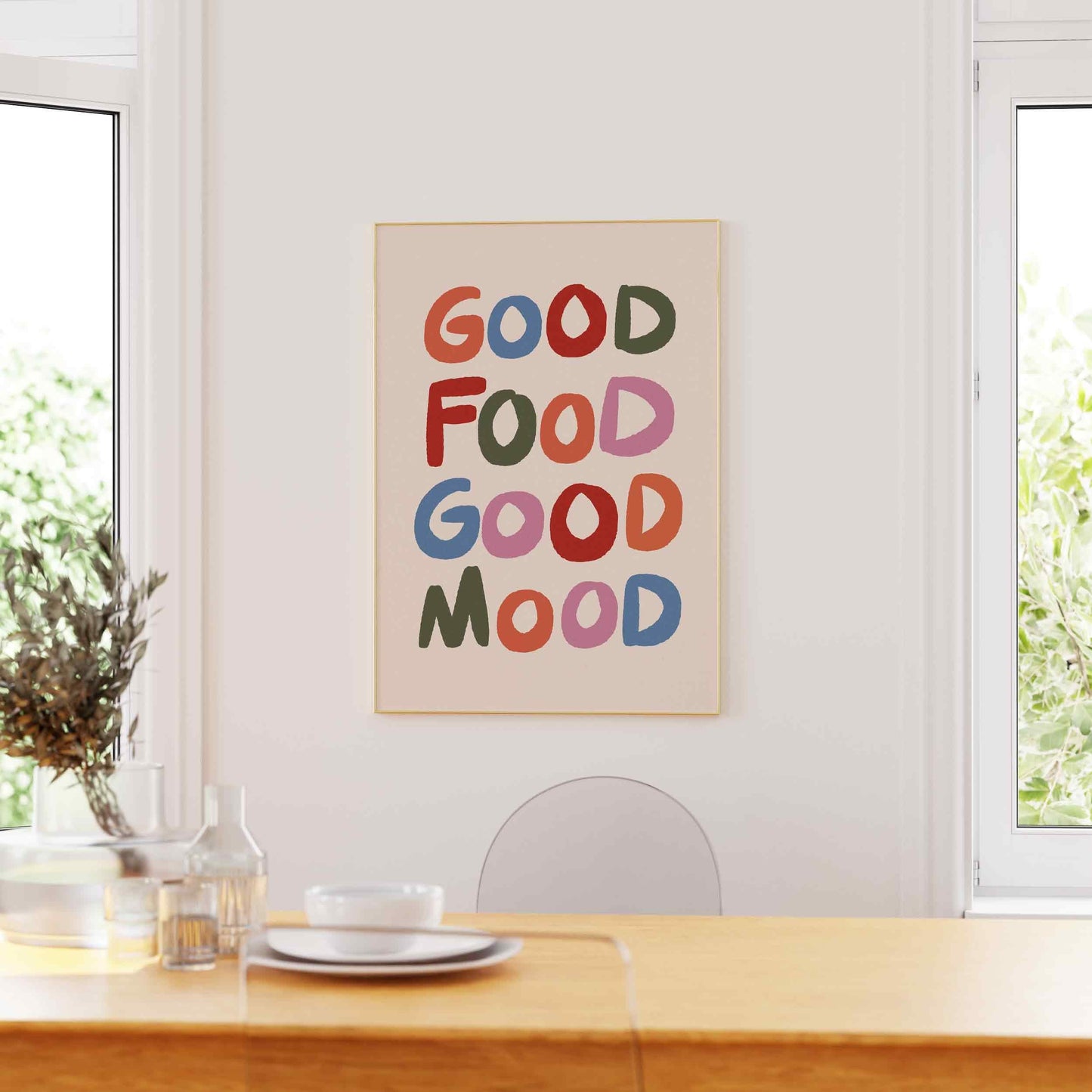 Good Food Good Mood Print