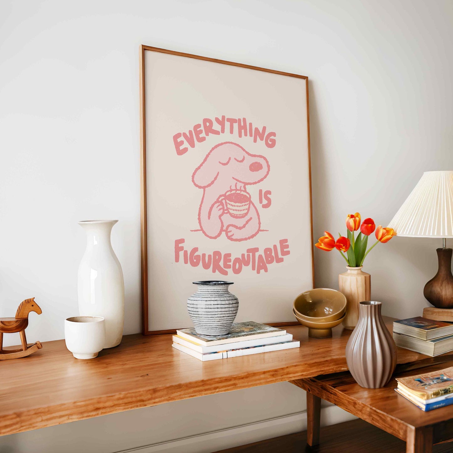 Everything Is Figureoutable Dog Print