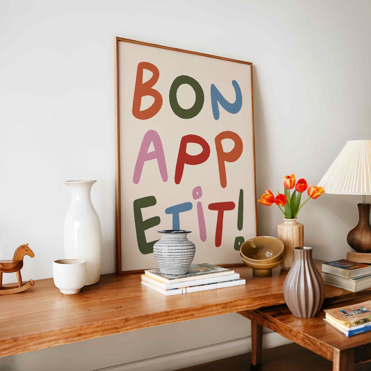 Bon Appetit Colorful Print