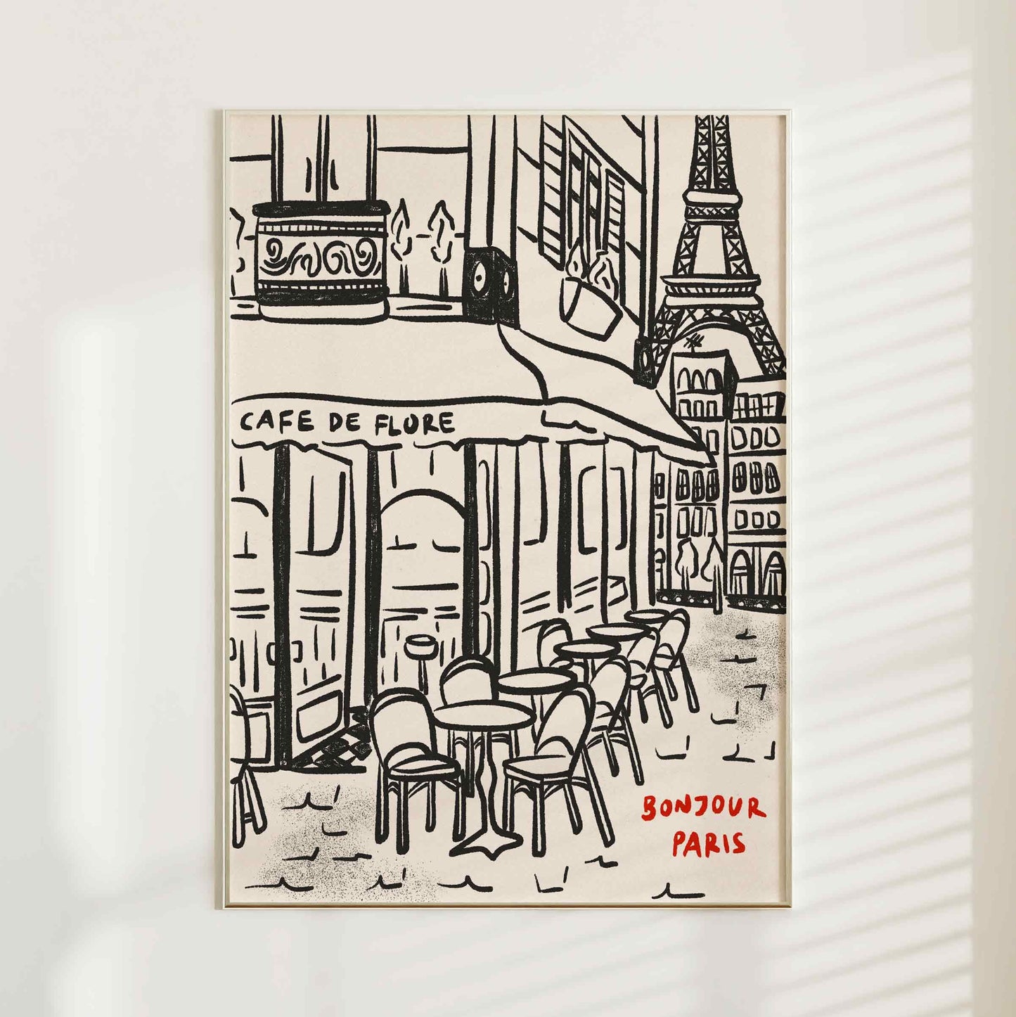 Paris City Cafe Print