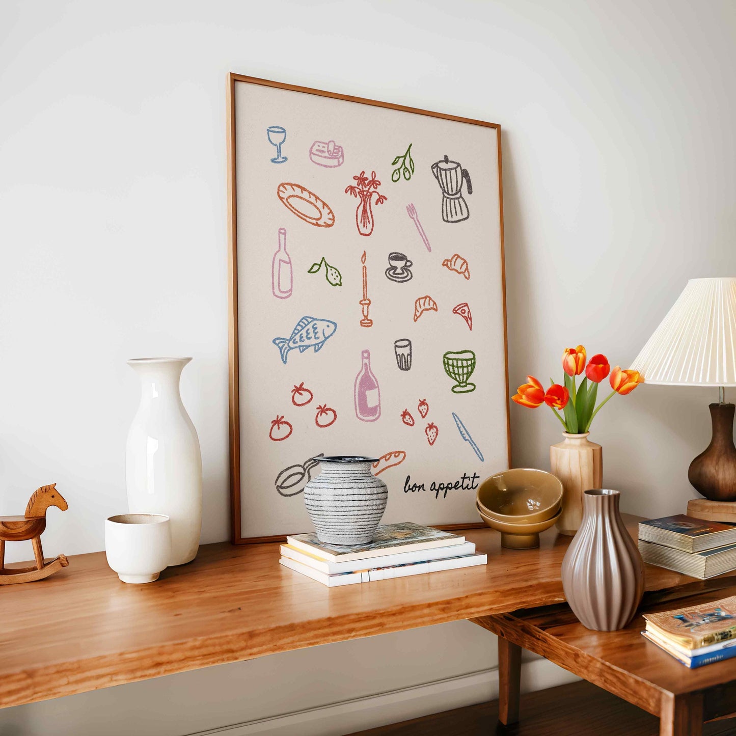 Bon Appetit Dinner Party Print