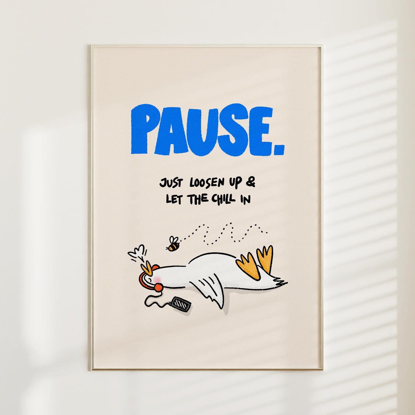 Pause Duck Print