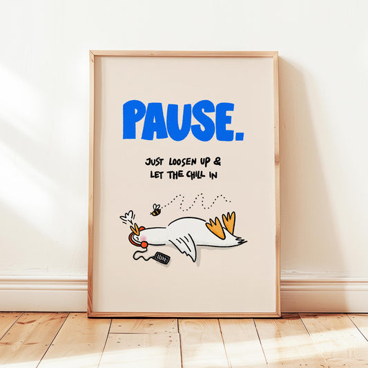 Pause Duck Print