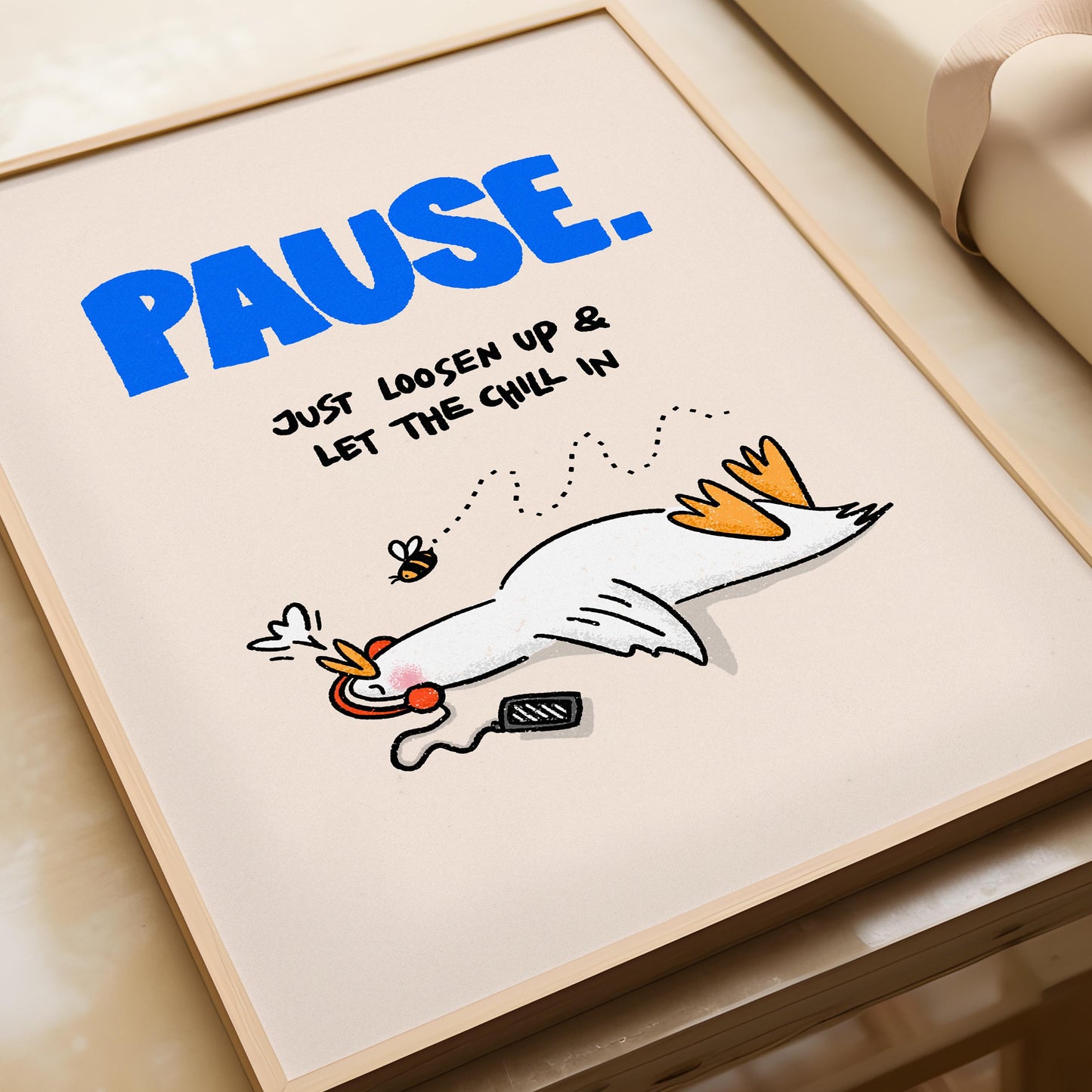 Pause Duck Print