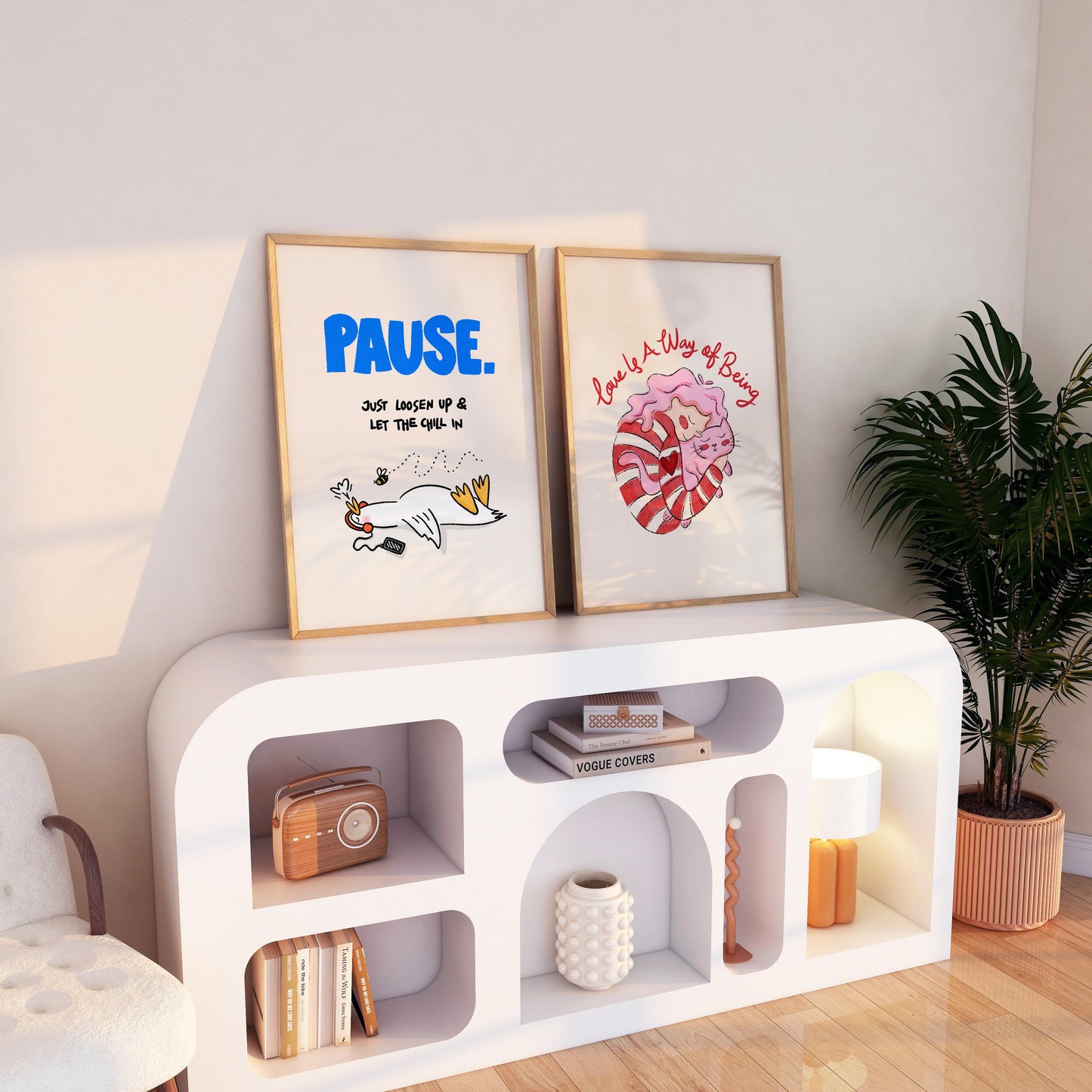 Pause Duck Print
