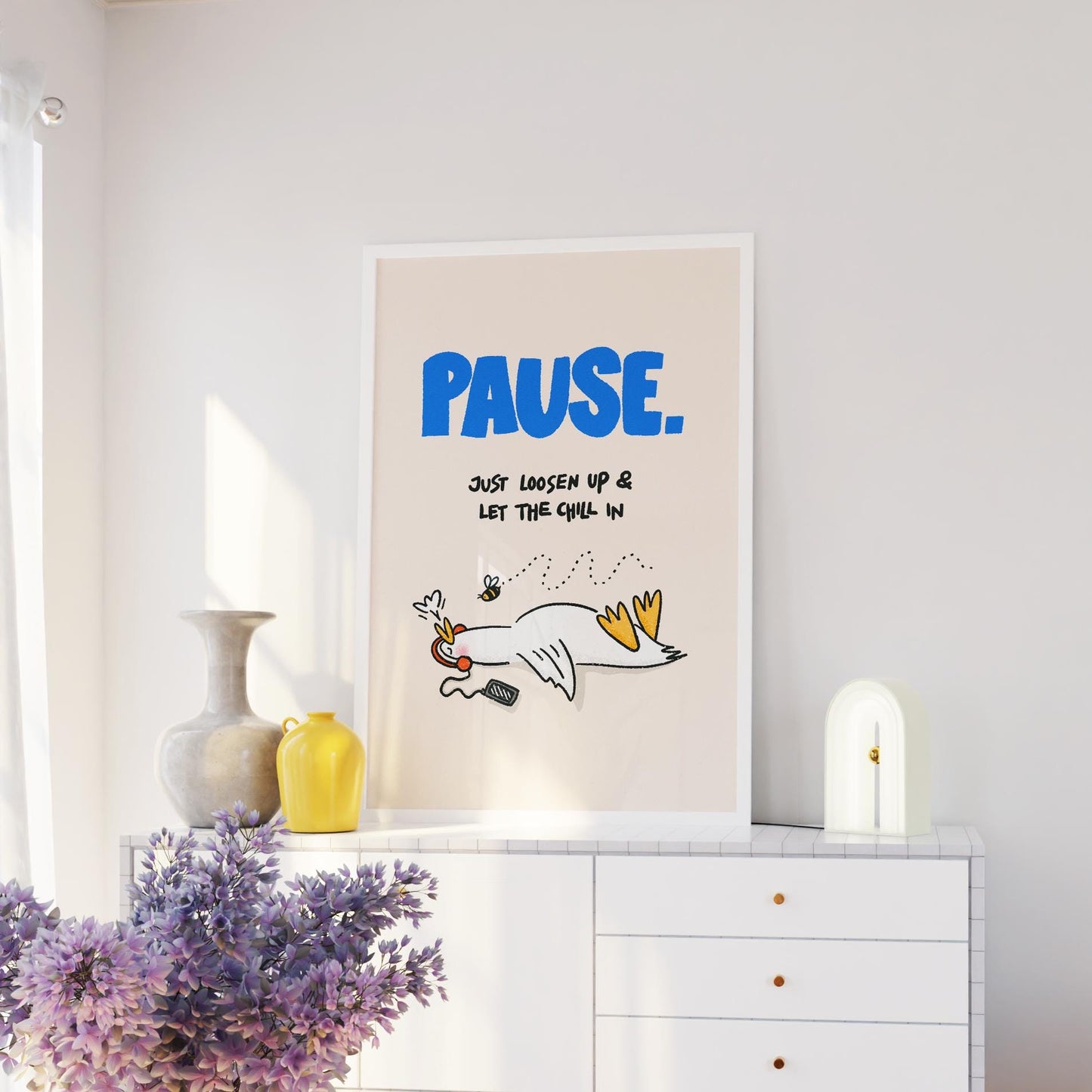 Pause Duck Print