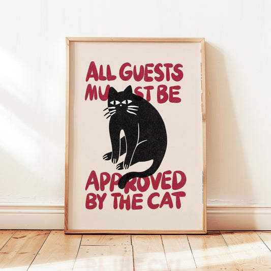 Approved By The Cat Print